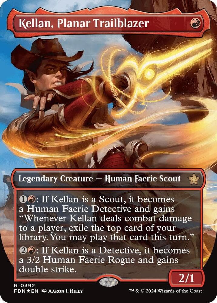 Kellan, Planar Trailblazer (Borderless) (Mana Foil)