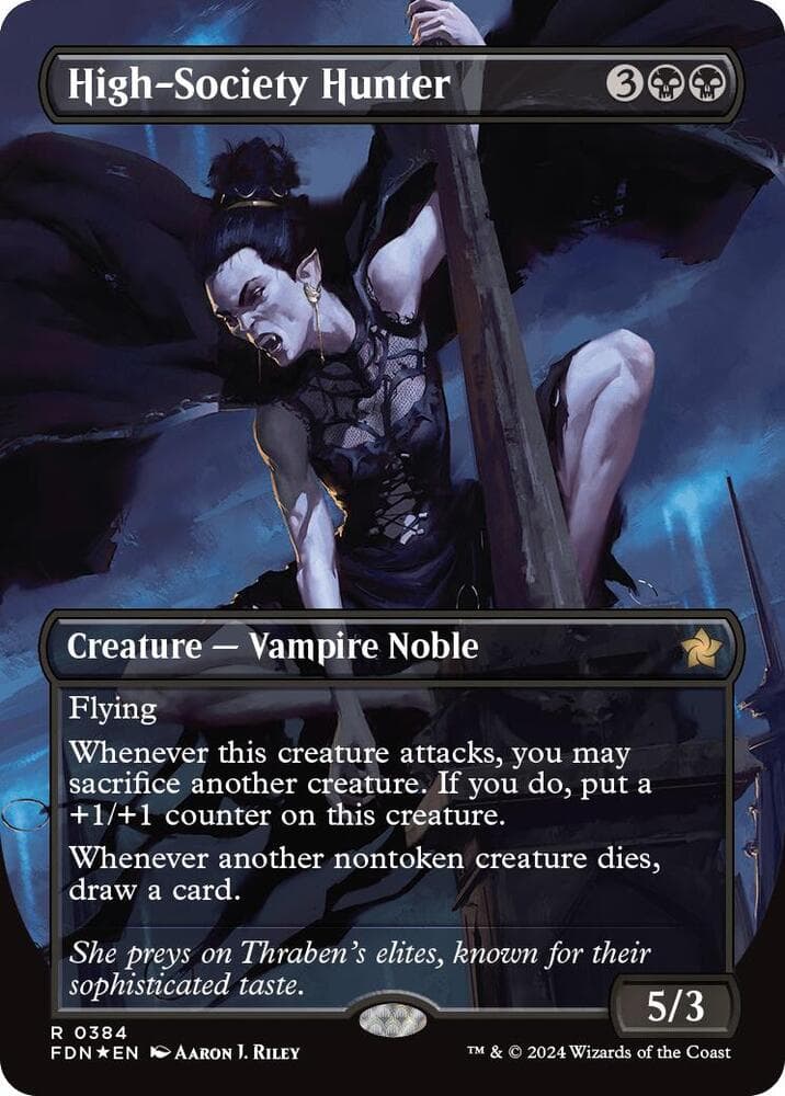High-Society Hunter (Borderless) (Mana Foil)