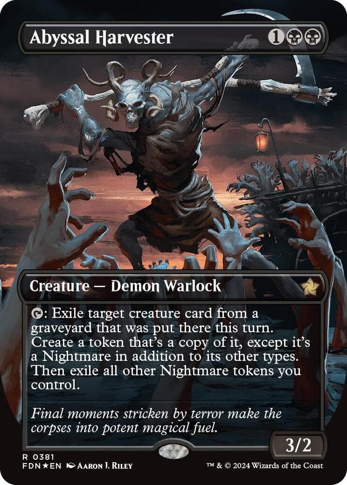 Abyssal Harvester (Borderless) (Mana Foil)
