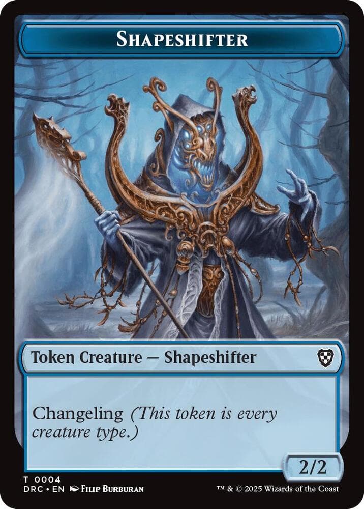 Shapeshifter // Zombie (0003) Double-Sided Token