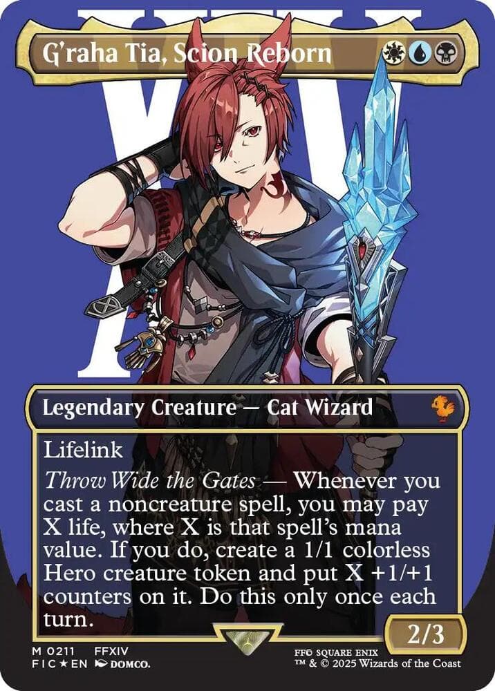 G'raha Tia, Scion Reborn (Borderless) (Surge Foil)