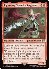 Lightning, Security Sergeant