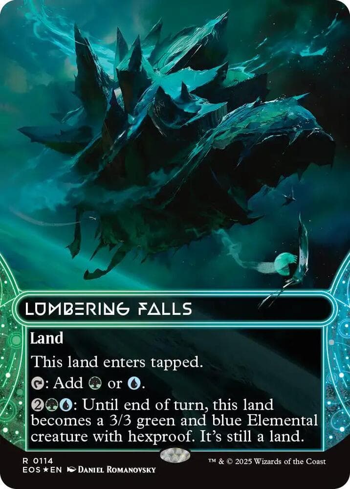 Lumbering Falls (0114) (Borderless) (Galaxy Foil)
