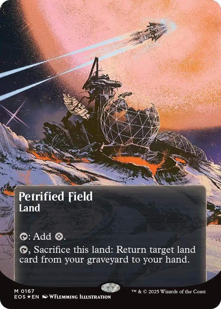 Petrified Field (0167) (Borderless) (Galaxy Foil)