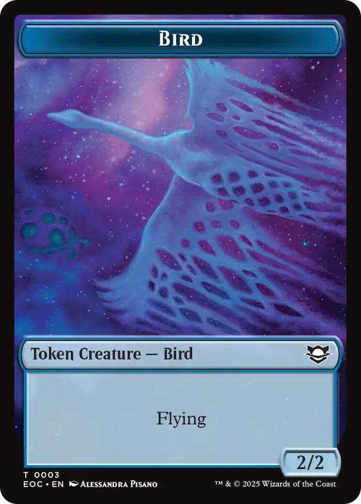 Bird // Golem (0012) Double-Sided Token
