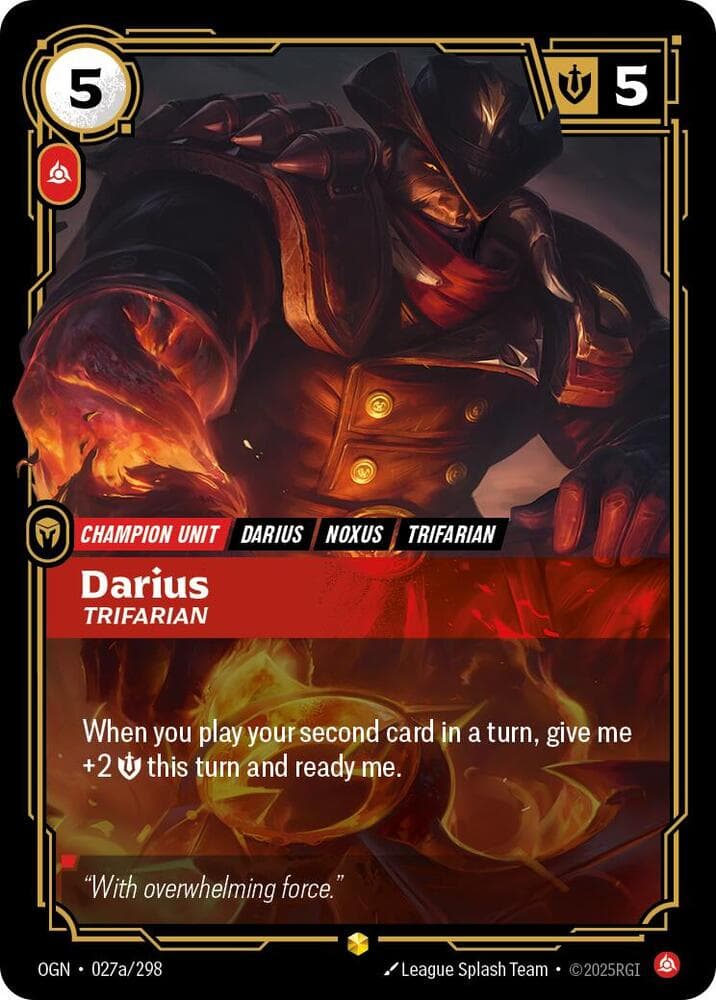 Darius, Trifarian (Alternate Art)