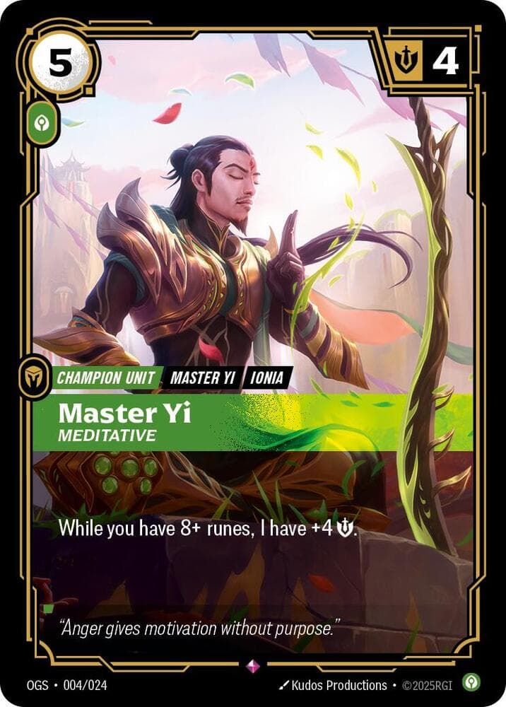 Master Yi, Meditative