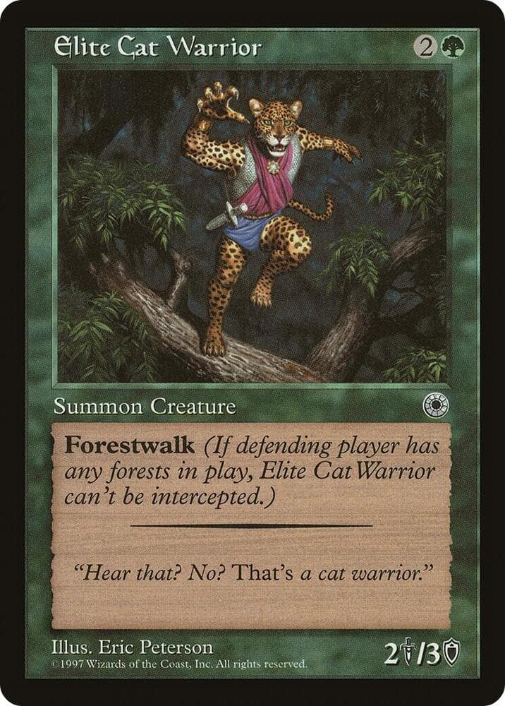 Elite Cat Warrior (Flavor Text)