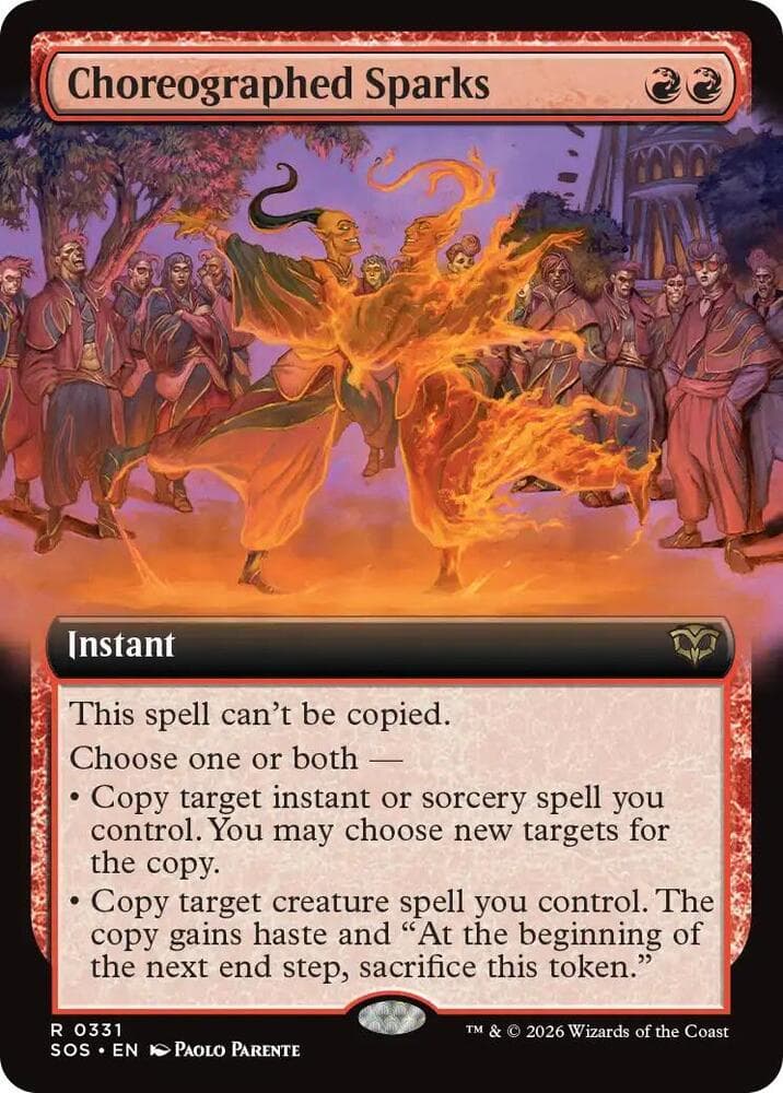 Choreographed Sparks (Extended Art)