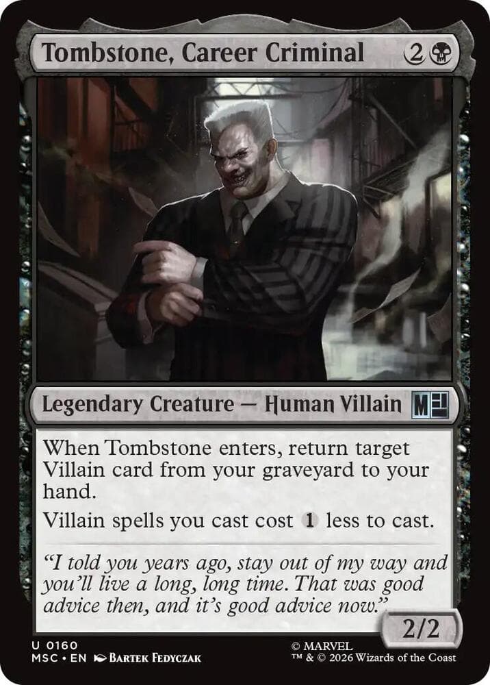 Tombstone, Career Criminal (0160) (Surge Foil)