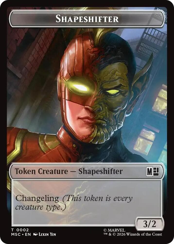 Shapeshifter (0002) // Villain (0009) Double-Sided Token
