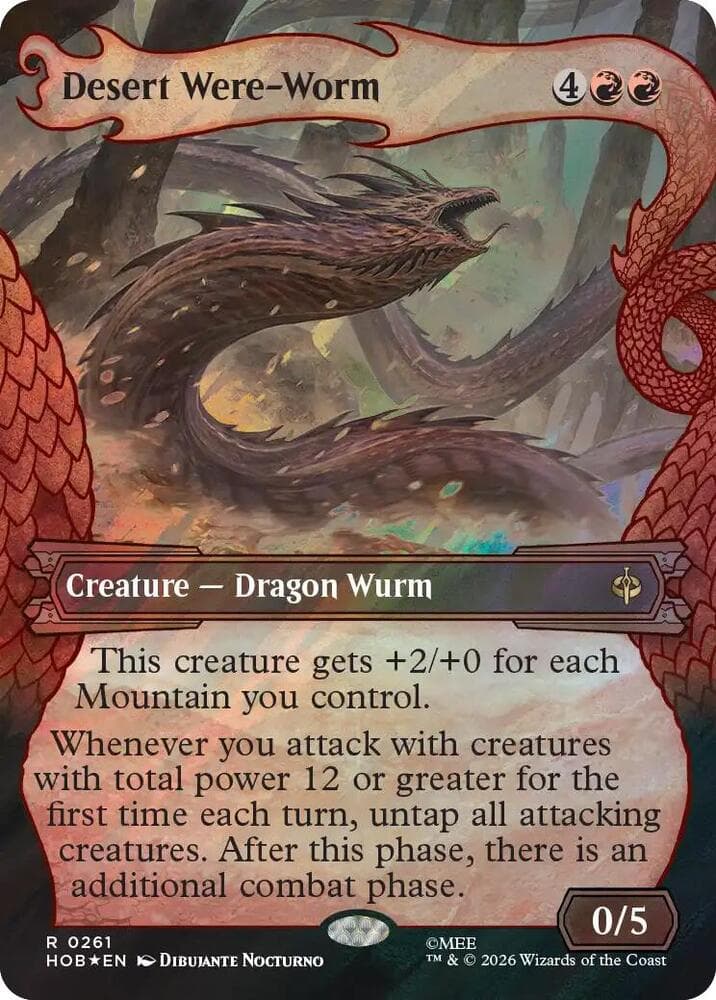 Desert Were-Worm (Showcase) (Surge Foil)