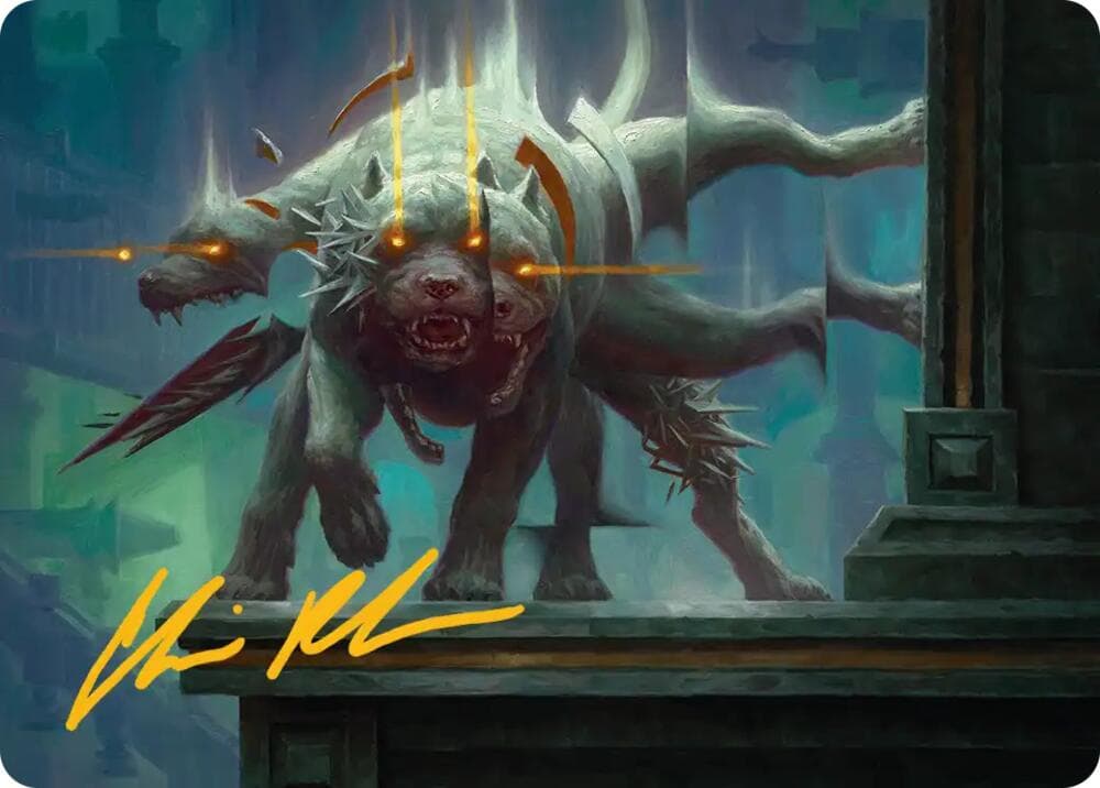 Flickering Hound Art Card (2/54) (Gold-Stamped Signature)