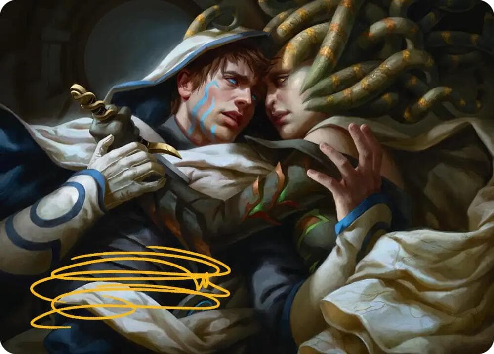 Vraska's Final Mercy Art Card (Gold-Stamped Signature)