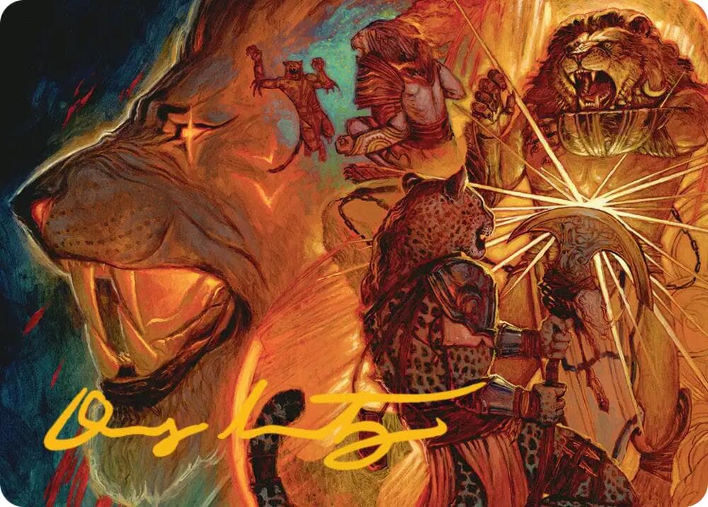 Way of the Warlord Art Card (Gold-Stamped Signature)