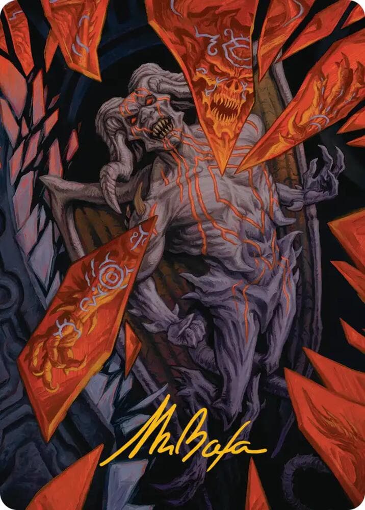 Curse-Marred Demon Art Card (Gold-Stamped Signature)