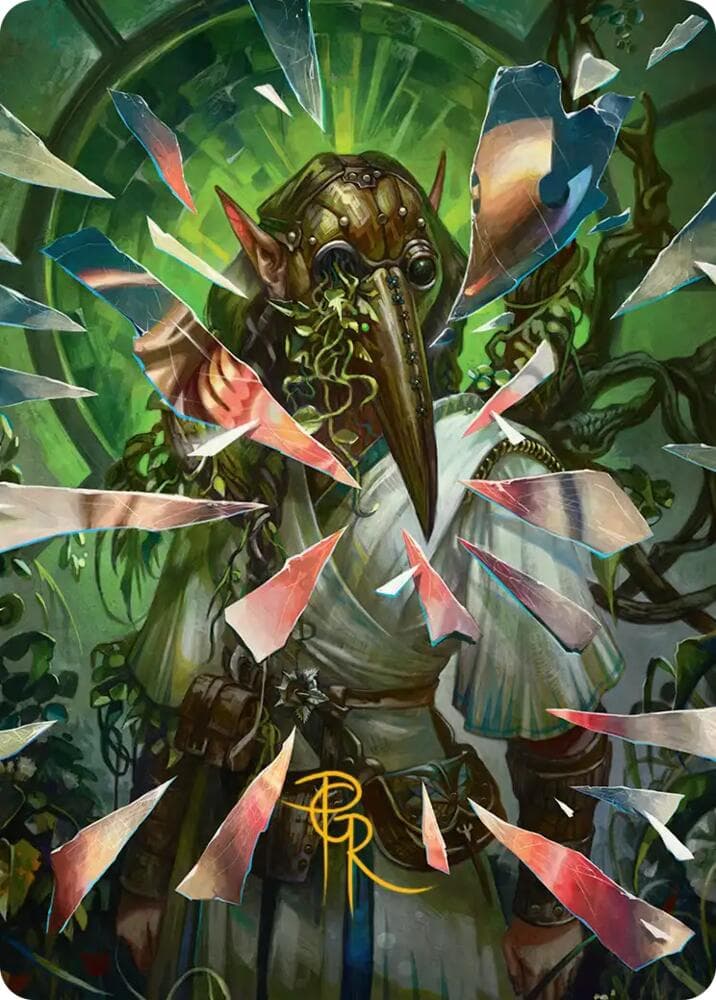 Simulacrum Shaper Art Card (Gold-Stamped Signature)