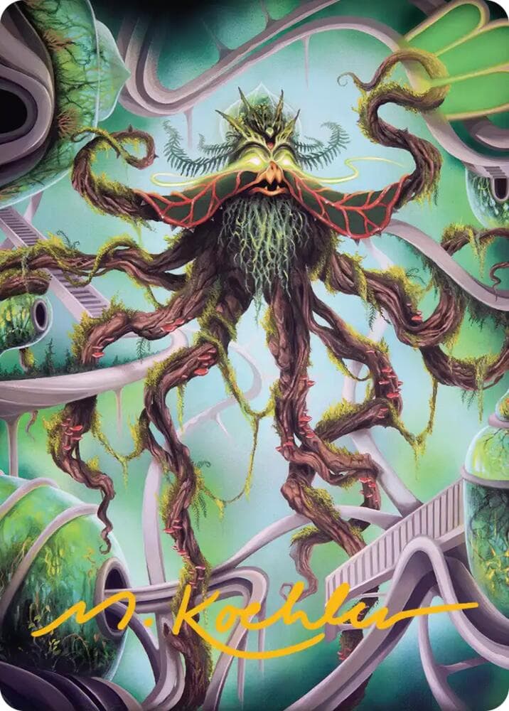 Verdant Kraken Art Card (Gold-Stamped Signature)