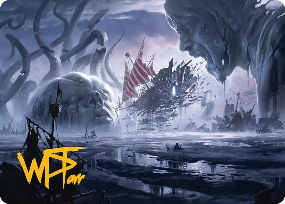 Shipwreck Marsh Art Card (Gold-Stamped Signature)