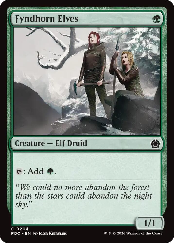 Fyndhorn Elves