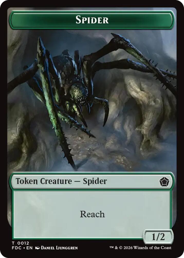 Spider // Phyrexian Beast Double-Sided Token