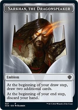 Emblem - Sarkhan, the Dragonspeaker Double-Sided Token