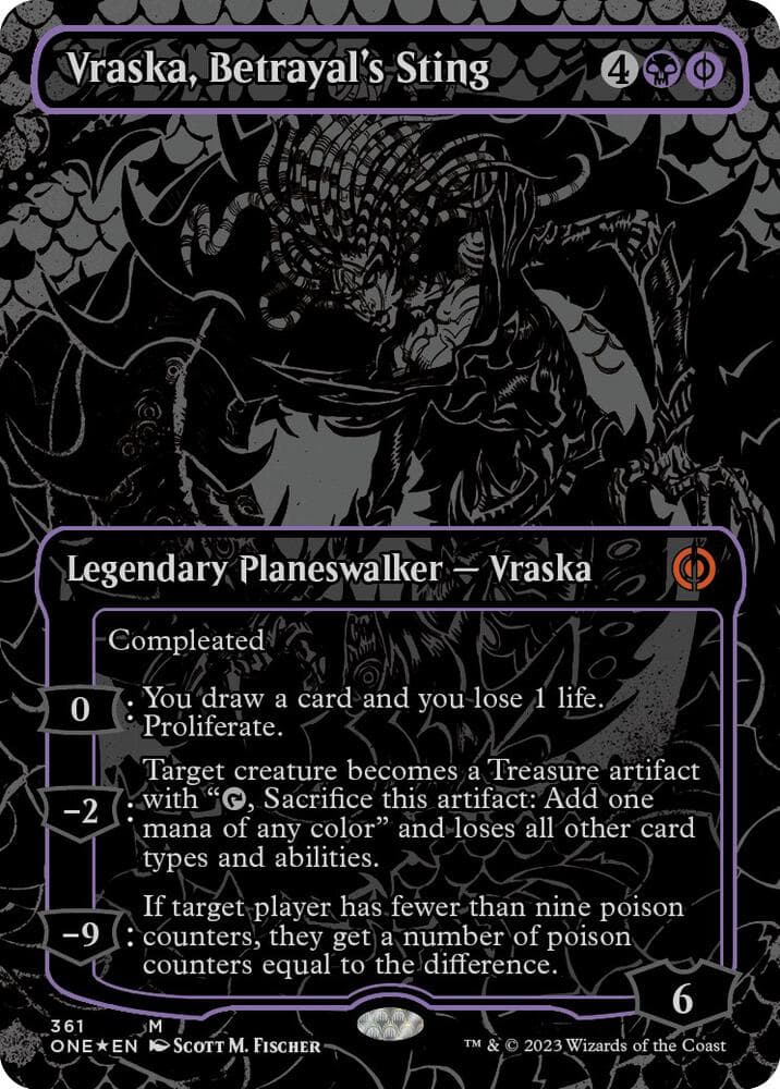 Vraska, Betrayal's Sting (Oil Slick Raised Foil)