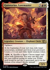 Quintorius, Loremaster