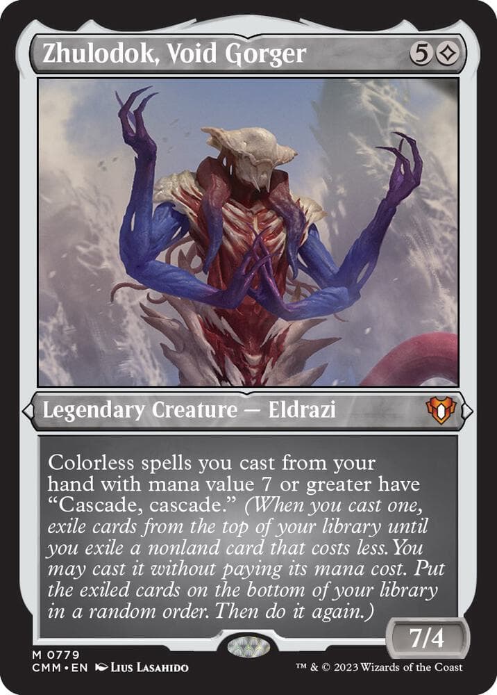 Zhulodok, Void Gorger (Display Commander) (Foil Etched) - Thick Stock