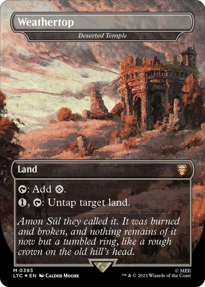 Weathertop - Deserted Temple (Borderless) (Surge Foil)