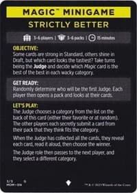 Magic Minigame: Strictly Better