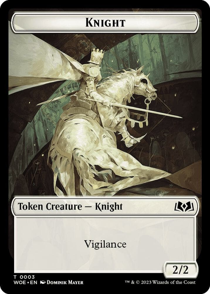 Knight // Food (0013) Double-Sided Token
