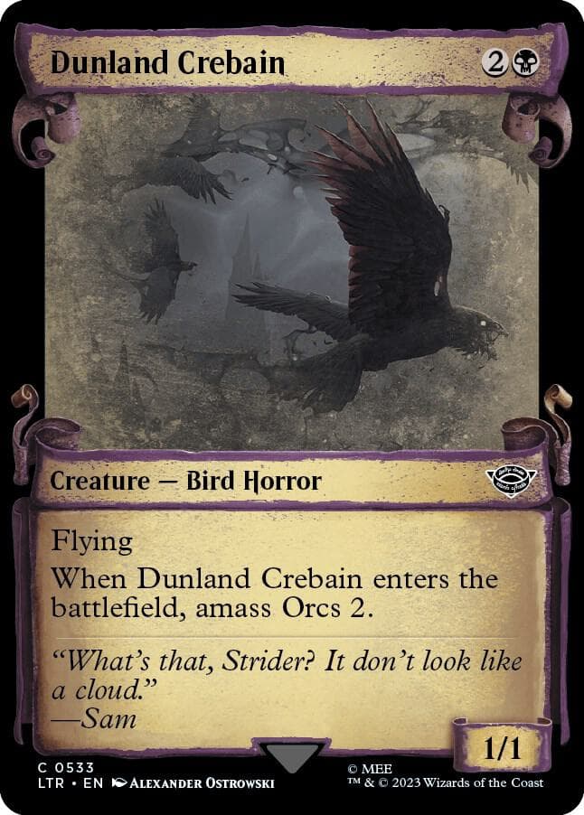 Dunland Crebain (Showcase Scrolls)