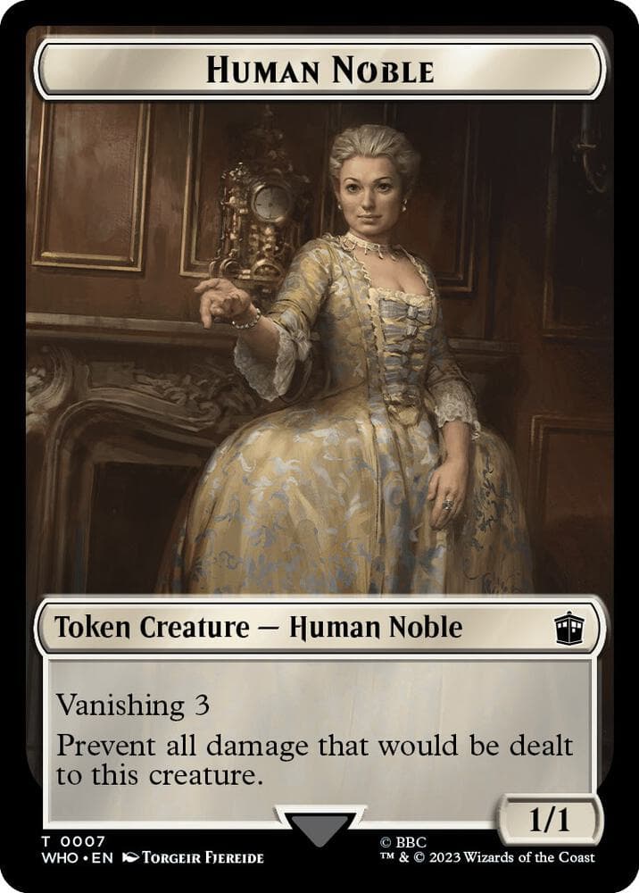 Human Noble // Mark of the Rani Double-Sided Token