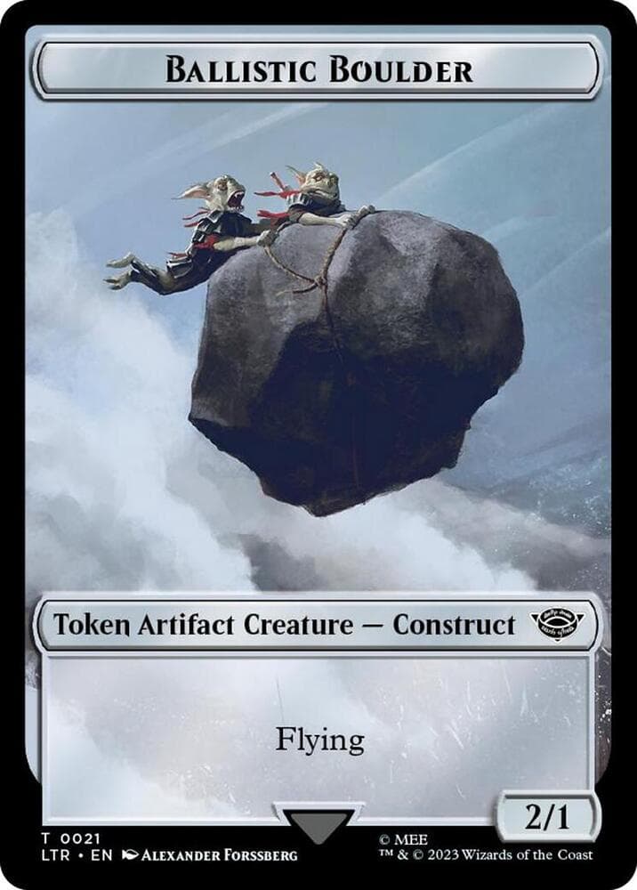 Ballistic Boulder // Food (0022) Double-Sided Token (Surge Foil)