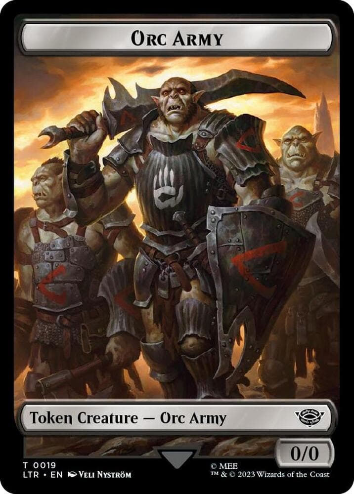 Orc Army (0019) // Food (0022) Double-Sided Token (Surge Foil)