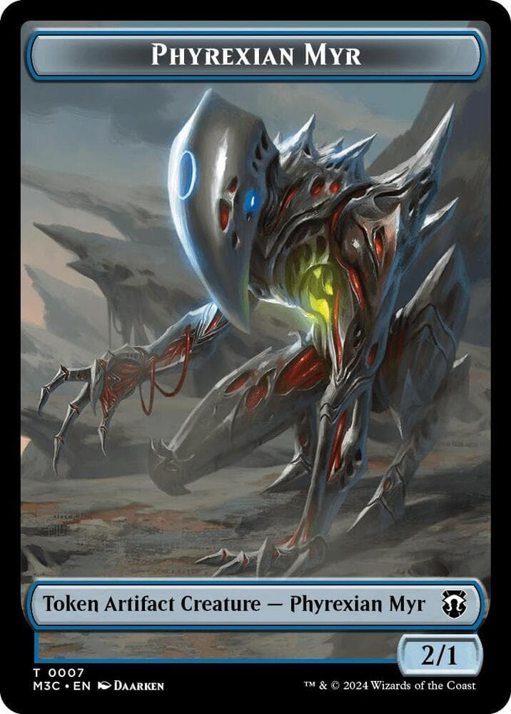 Phyrexian Myr (Ripple Foil) // Servo Double-Sided Token