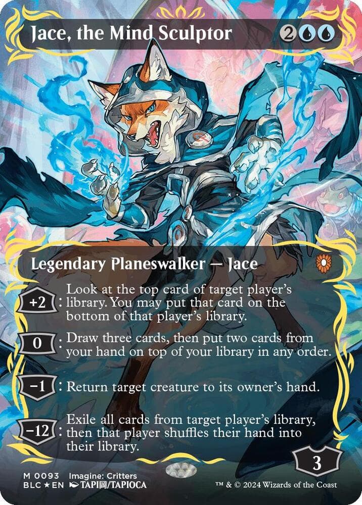 Jace, the Mind Sculptor (Borderless) (Raised Foil)