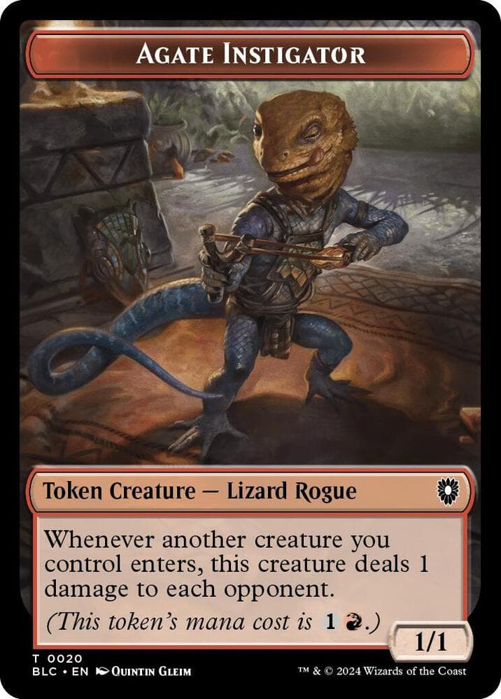 Agate Instigator // Rabbit Double-Sided Token