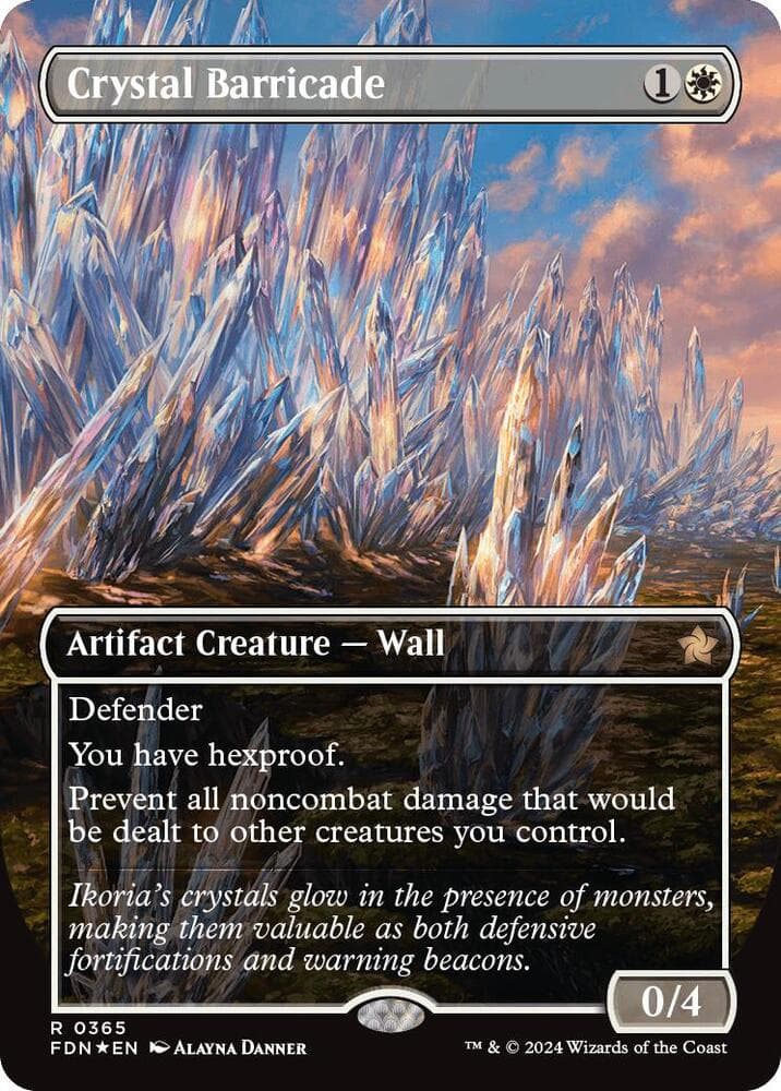 Crystal Barricade (Borderless) (Mana Foil)