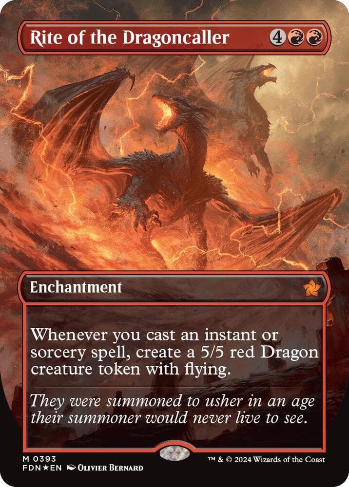 Rite of the Dragoncaller (Borderless) (Mana Foil)