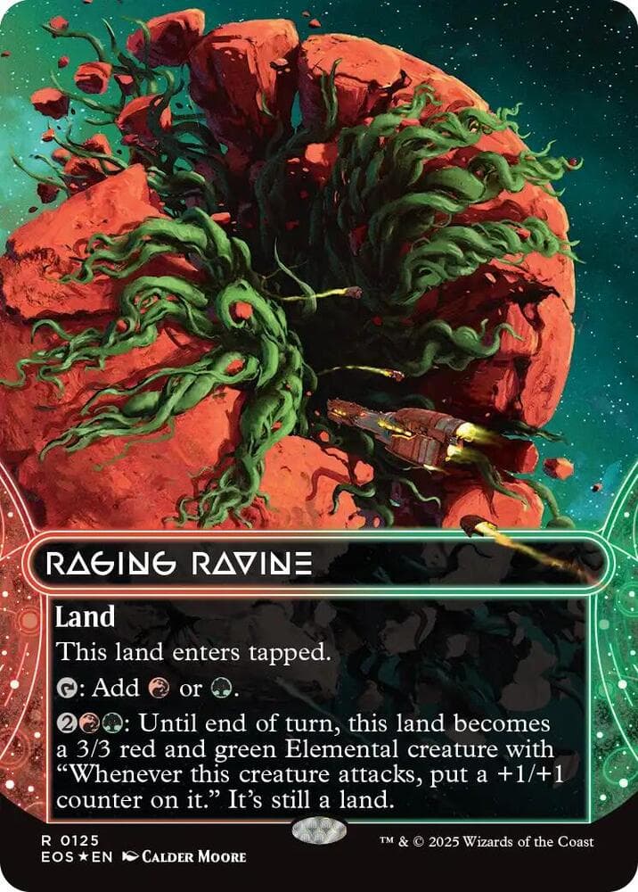 Raging Ravine (0125) (Borderless) (Galaxy Foil)