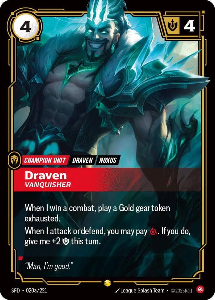 Draven, Vanquisher (Alternate Art)