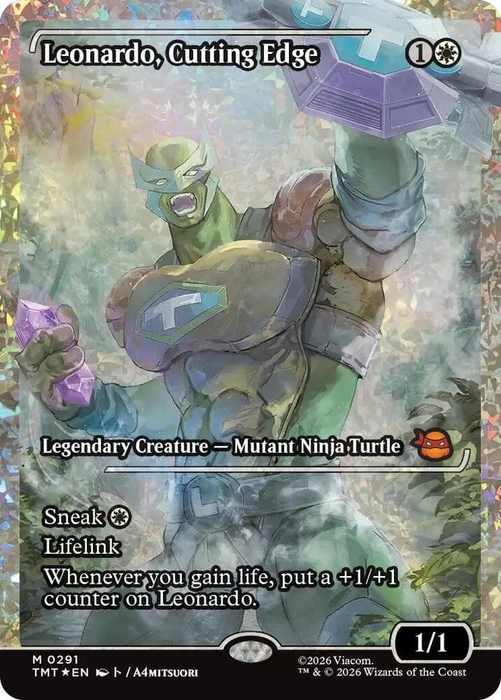 Leonardo, Cutting Edge (Showcase) (Fracture Foil)