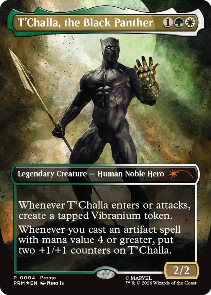 T'Challa, the Black Panther (Borderless)