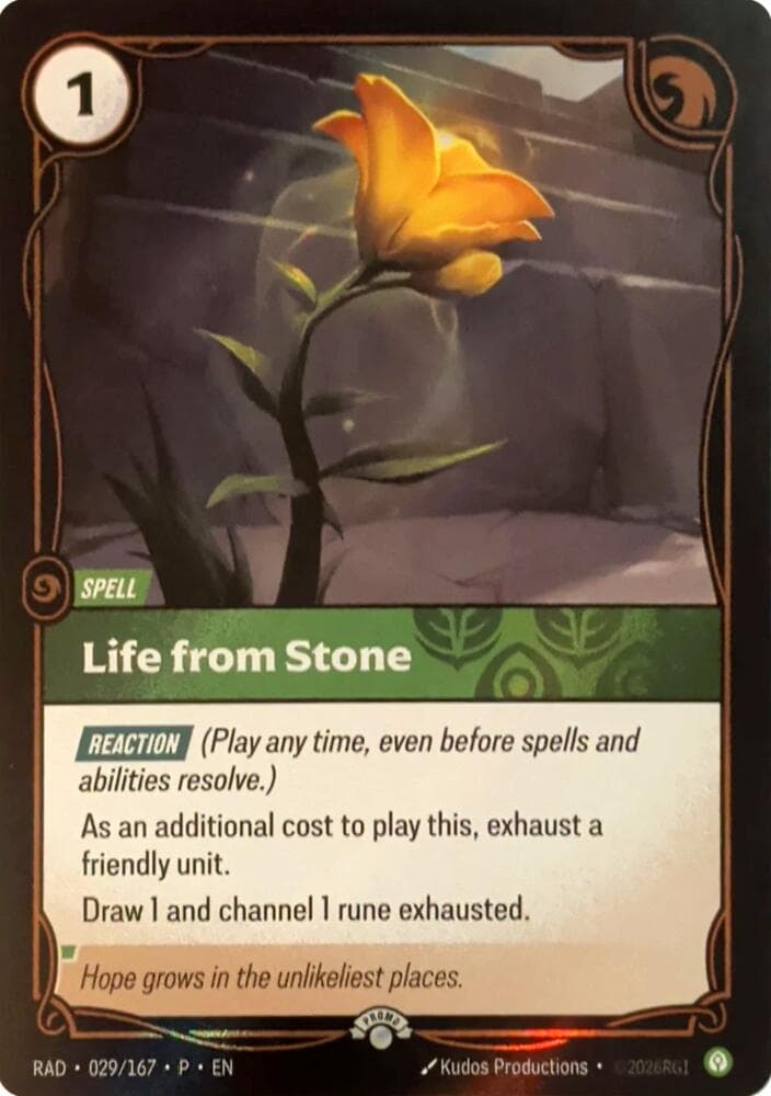 Life from Stone