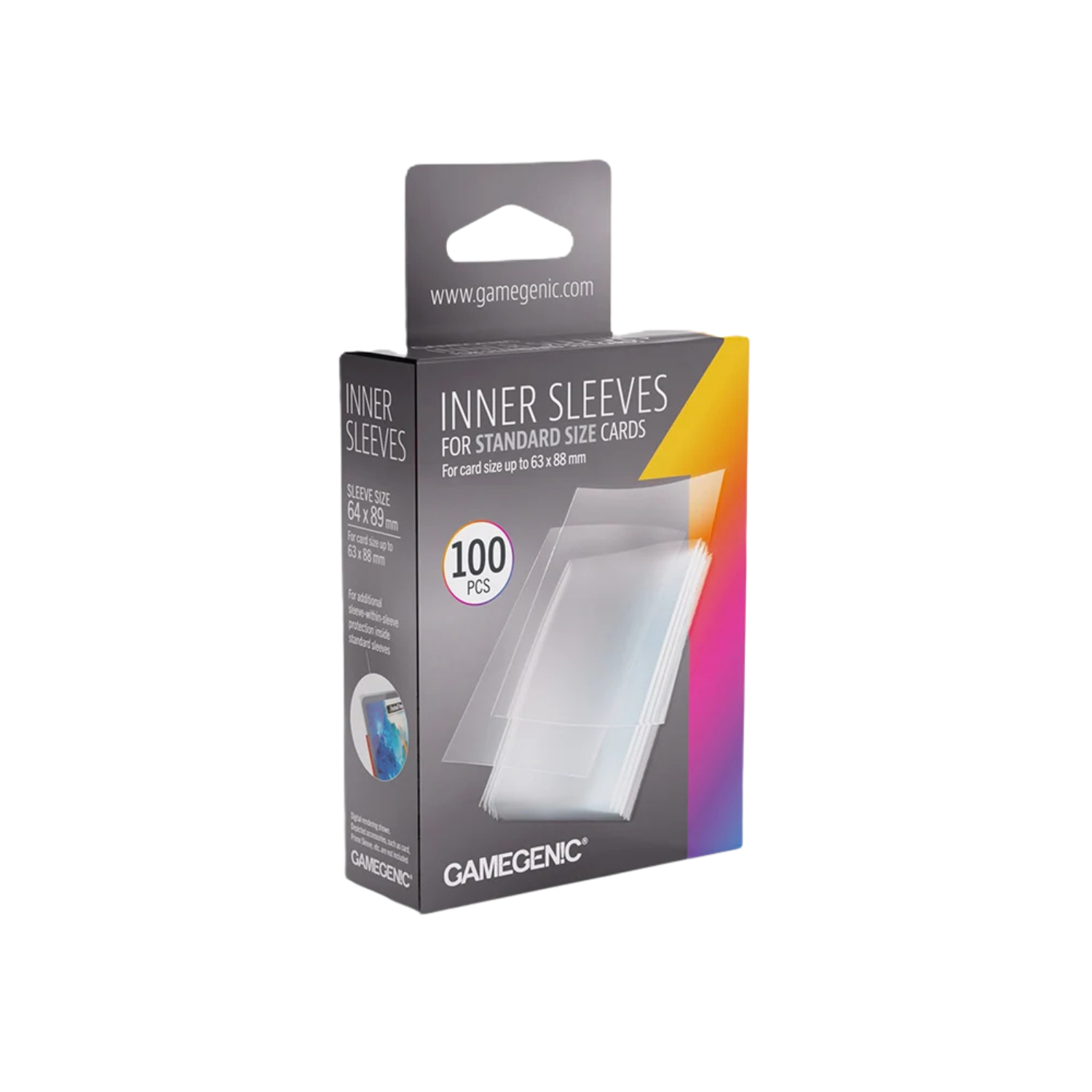 Gamegenic - 100 Inner Sleeves 64x89mm