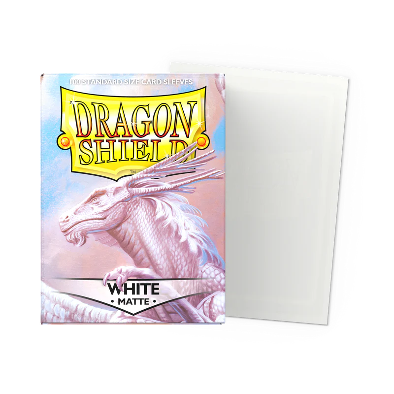 Dragon Shield Matte Standard Sleeves - White