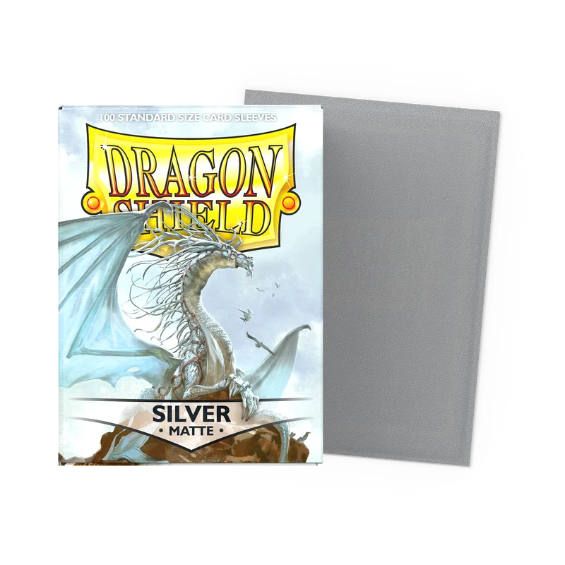 Dragon Shield Matte Standard Sleeves - Silver