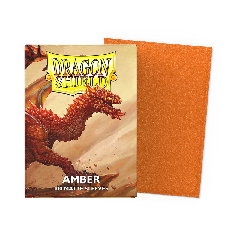 Dragon Shield Matte Standard Sleeves - Amber